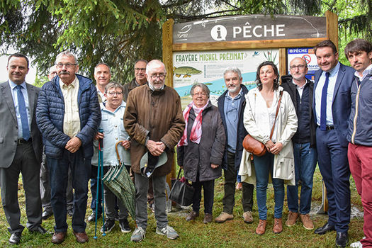 Inauguration de la frayère à brochet Michel Prézinat