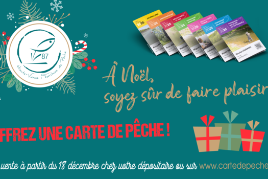 Une carte de pêche sous le sapin !