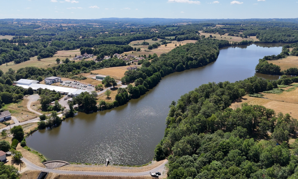 Vidange de l'étang de la Pouge