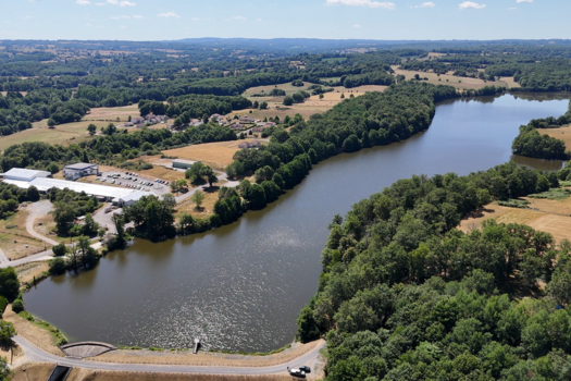 Vidange de l'étang de la Pouge