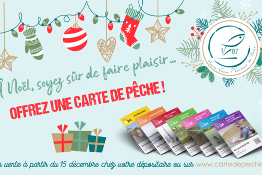 La carte de pêche sous le sapin !